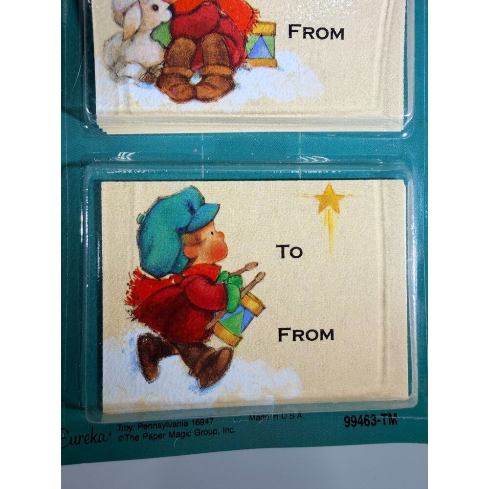 Vintage Cute 60's-70's Blonde Hair Praying Angel + Vintage Xmas Gift Tags VIDEO - Picture 5 of 8